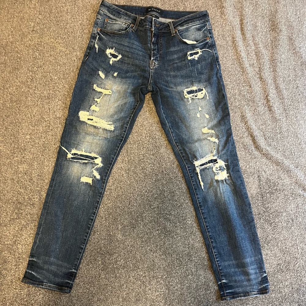 Aeropostale men’s slim fit ripped jeans
